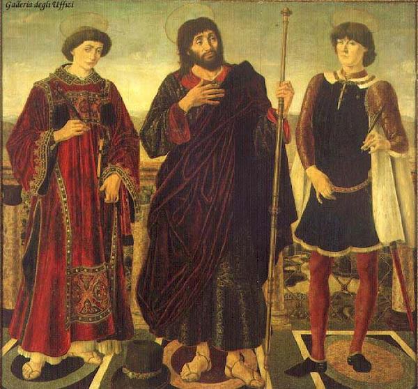Antonio Pollaiuolo Altarpiece of the SS. Vincent, James and Eustace Germany oil painting art